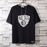 Basketball Sports T Shirt Nba Basketable Nets Team Owen 11 Sports Pure Cotton T-Shirt Male Summer Round Neck All-Matching Student