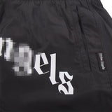 Palm Angels Shorts Angel Letter Print Loose Cropped Pants for Men and Women