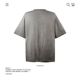 American vintage street T-shirt pure cotton men's and women's summer loose half-sleeves