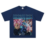Film Star T Shirt Washed Old Print Short Sleeve Loose T-shirt