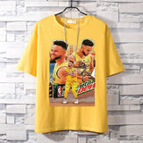 Basketball Sports T Shirt Loose Short-Sleeved T-Shirt Male Student Warrior Curry Basketball Sports