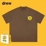 Drew T Shirts Short Sleeve Cola Loose round Neck