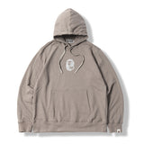 Aape Hoodie Men's Casual Velvet Padded Hooded Sweatshirt