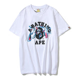 Aape T-Shirts T-shirt Men and Women Couple Loose round Neck Short Sleeve