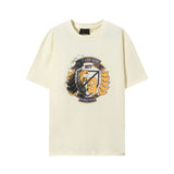 Fog Essentials T Shirts FOG Vintage Wheat Ear Print Crew Neck Short Sleeve