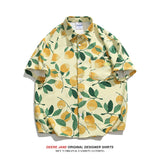 Men's Shirt Short Sleeve Shirt Men's Summer Loose Couple Beach