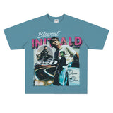 Film Star T Shirt Jay Chou Short Sleeve Retro Street Printed round Neck T-shirt for Men and Women