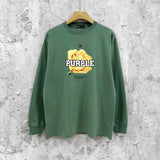 Purple Brand Long Sleeve T-Shirt Fashion Loose Long Sleeve Top