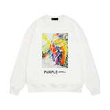 Purple Brand Sweatshirt Loose Crew Neck Sweater