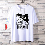 Basketball Sports T Shirt Basketball James 23 Kobe No. 24 Cotton Short-Sleeved T-Shirt Male Student Loose