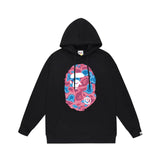 Bathing Ape Hoodie Autumn/Winter Letter Print Loose Hoodie Pullover Ape Sweater