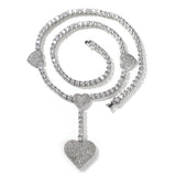 Chains Love Tennis Chain Necklace Copper Inlaid Zircon Spectrum Royalty