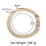 Chains Micro-set Zircon Hip Hop Necklace Personality Full Diamond St. Valentine's Spectrum