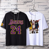 Basketball Sports T Shirt Nba Basketball Clothes Commemorative Kobe No. 24 Cotton Short-Sleeved T-Shirt Men'S Loose