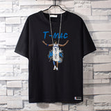 Basketball Sports T Shirt Short-Sleeved T-Shirt Men'S Magic Mcgrady No. 1 Basketball Sports Training Wear Student Loose