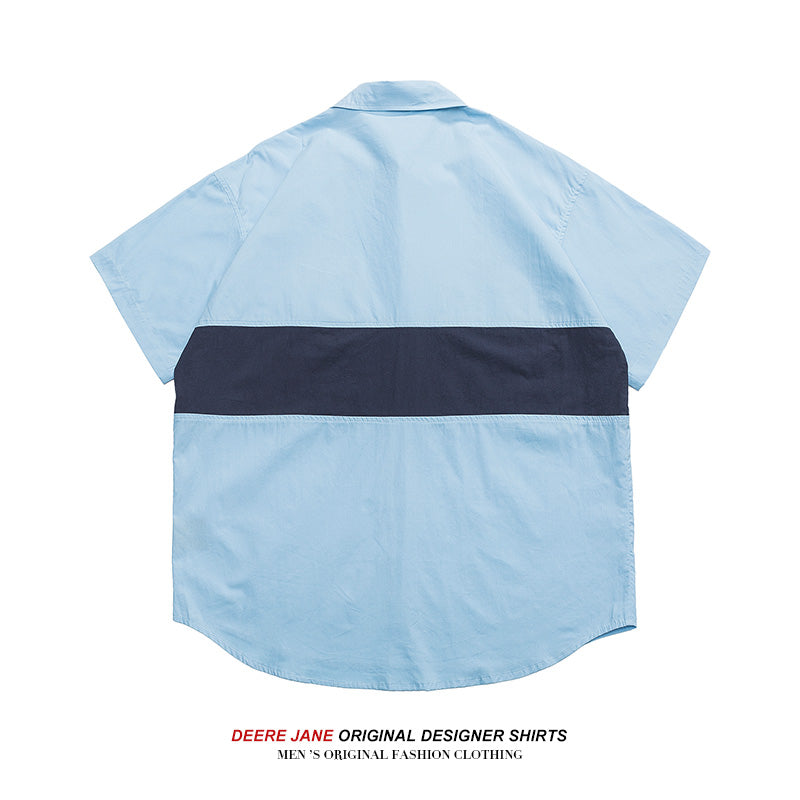 Men's Shirt Short-Sleeved Shirt Men's Summer Loose Casual Jacket