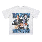 Film Star T Shirt Loose Heavy Retro Street Cotton T-shirt