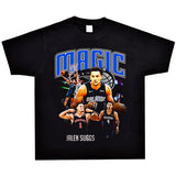 Basket Ball Star T Shirt Trae Young Washed Distressed Printed American T-shirt Loose Retro