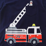 Boy T Shirt Boy's Short-Sleeved T-shirt Knitted Cotton Summer Children All-Match round Neck