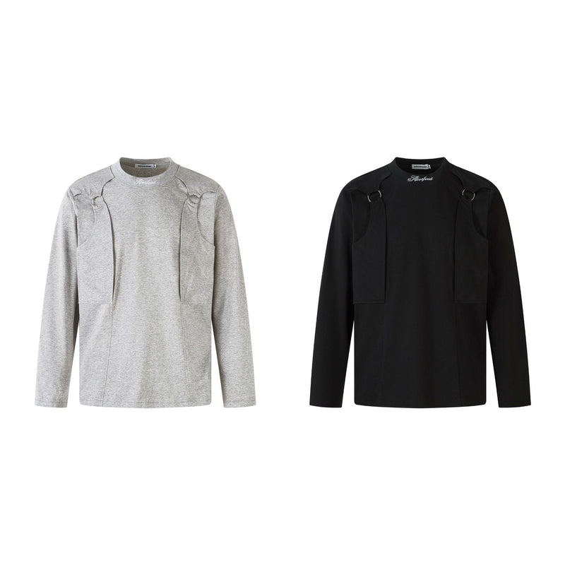 Unisex long-sleeved shirt autumretroloose