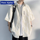 Nasa T Shirt Short-Sleeved Shirt Men'S Summer Casual Top Coat