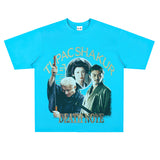 Film Star T Shirt Japanese Movie Zatōichi Loose Street Cotton T-shirt Men