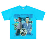 Film Star T Shirt Loose Heavy Retro Street Personality T-shirt Men and Women