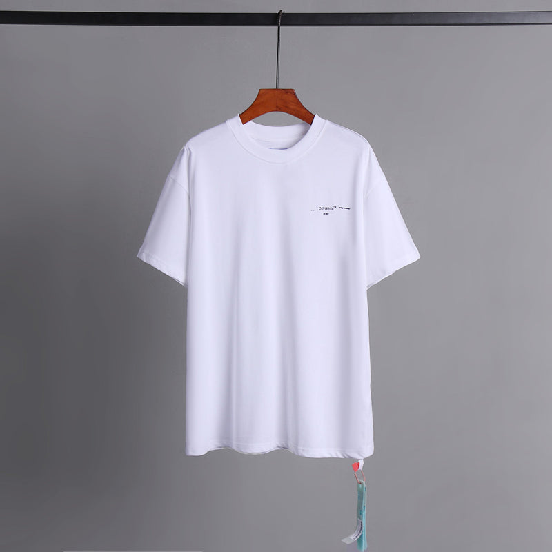 Off Whtie T Shirts Monet Oil Painting Men And Women Same Style Fashion Brand Short Sleeve