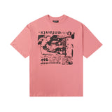 ERD T Shirts Cartoon Print Loose-Fitting Casual T-shirt