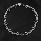 Chains Love Necklace 5A Zircon Clavicle Chain Temperament Spectrum Royalty