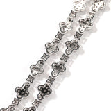 Chains Hip Hop 10mm Cross Flower Diamond Necklace St. Valentine's Crosses