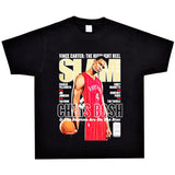 Basket Ball Star T Shirt Basketball Chris Bosh Printed Washed Distressed Short Sleeve T-shirt