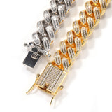 Chains Hip Hop Zircon 18mmT Square Cuban Chain Spectrum Royalty