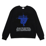 Rhude Hoodie Body Yoga Luo Yin Flower Disk Casual Men's and Women's round Neck Sweater