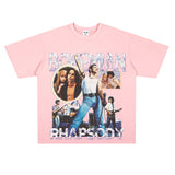 Film Star T Shirt Retro Street Cotton American T-shirt