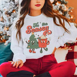 Tis The Season Retro Christmas Sweatshirt Crewneck