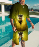 Heisenberg T Shirt T-Shirt Short Sleeve Suit 3d Deadly Poison Artist Printed Casual Sports
