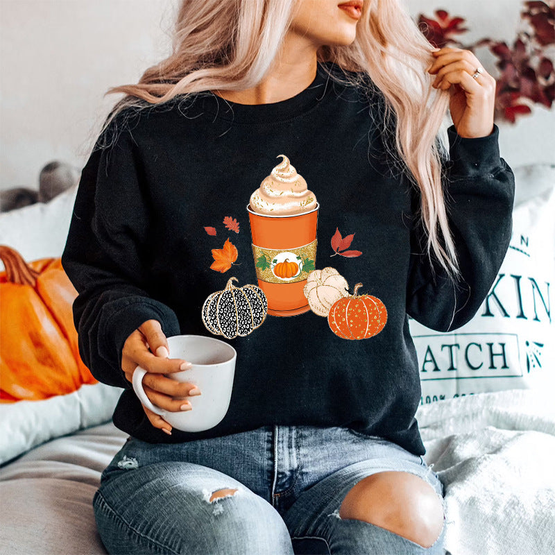 Fashion Crewneck Pullover Halloween Classical Festival Top