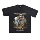 Film Star T Shirt European Pure Cotton Loose Short Sleeve Retro Trendy Printed T-shirt for Men