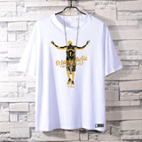 Basketball Sports T Shirt Short-Sleeved T-Shirt Men'S Magic Mcgrady No. 1 Basketball Sports Training Wear Student Loose