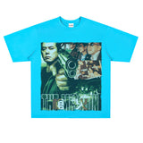 Film Star T Shirt Short Sleeve Loose Retro American Street T-shirt Men and Women