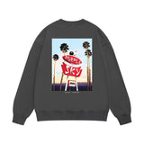 Purple Brand Sweatshirt Loose Crew Neck Sweater
