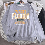 Trend Casual Woman Pullover Florida Superior Athl Hoodie