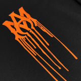 Amiri T Shirt Orange Printed Casual Hip Hop High Street round Neck Short Sleeve T-shirt