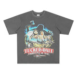 Film Star T Shirt Movie Tucker and Dale Vs Evil Pure Cotton Loose Short Sleeve American Retro T-shirt Men and Women