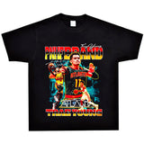 Basket Ball Star T Shirt Trae Young Washed Distressed Printed American T-shirt Loose Retro