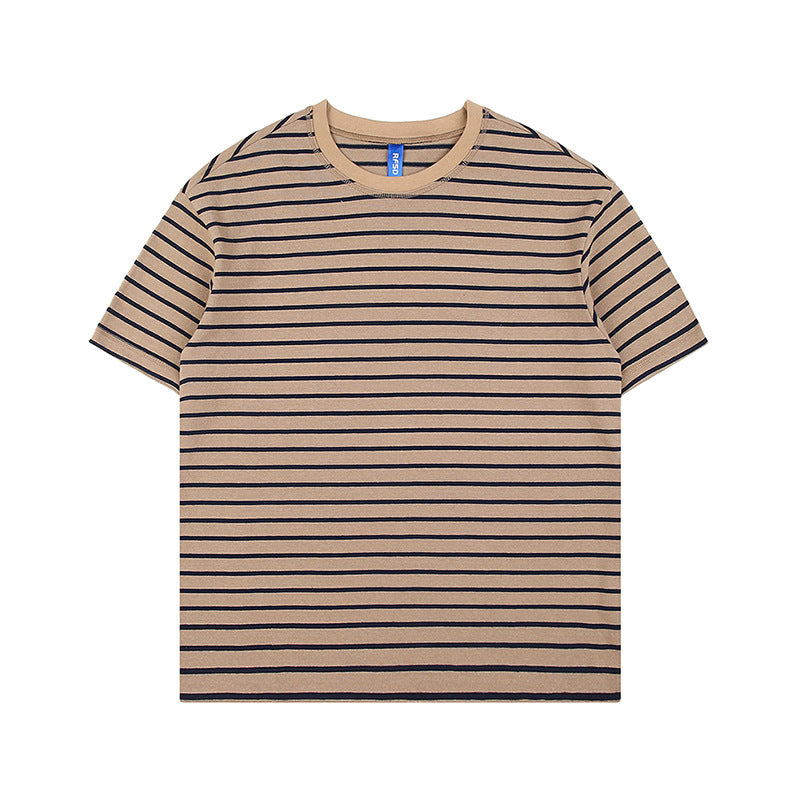Mariner Shirt Summer Fashion Brand Japanese Cityboy Soft Striped Short Sleeve T-shirt Men