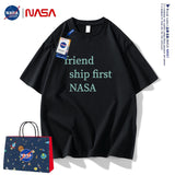 Nasa T Shirt Short Sleeve Summer Boys Clothes Half Sleeve Retro Couple