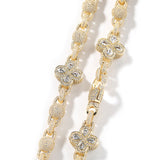 Chains Clover Bead Chain Necklace Copper with Zircon Spectrum St. Valentine's