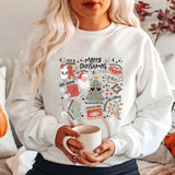 Retro Christmas Sweatshirt Aesthetic Claus